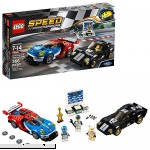 LEGO Speed Champions 6175279 2016 GT & 1966 Ford Gt40 75881 Building Kit 366 Piece Multi  B06VX6YQN5